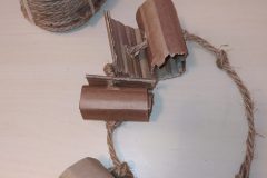 Rouleaux de carton assemblés